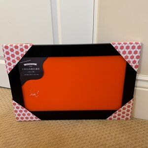 Black and Orange Chalkboard